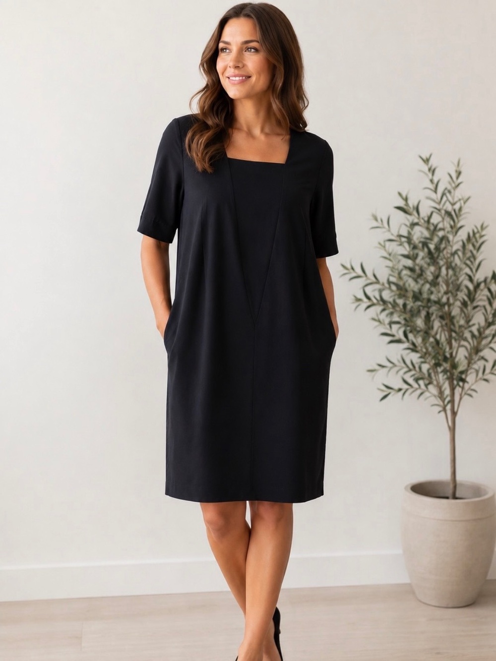 Universal Standard Black Marilyn Dress S (14-16)